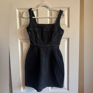 Reformation Davies Bustier Denim Mini Dress